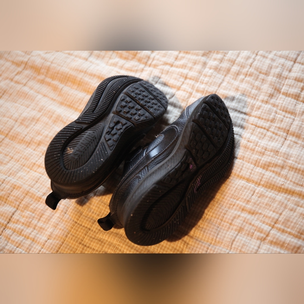Black Kids Size 12 Leather Runners